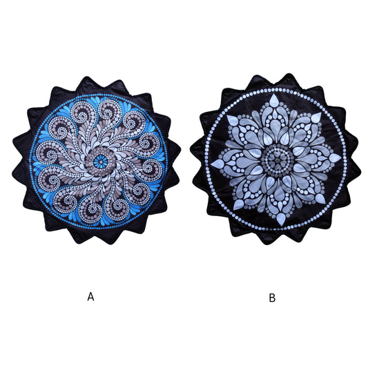 New Creative 16-Pointed Star — Double-Sided UV Print with Distinct Patterns (White)