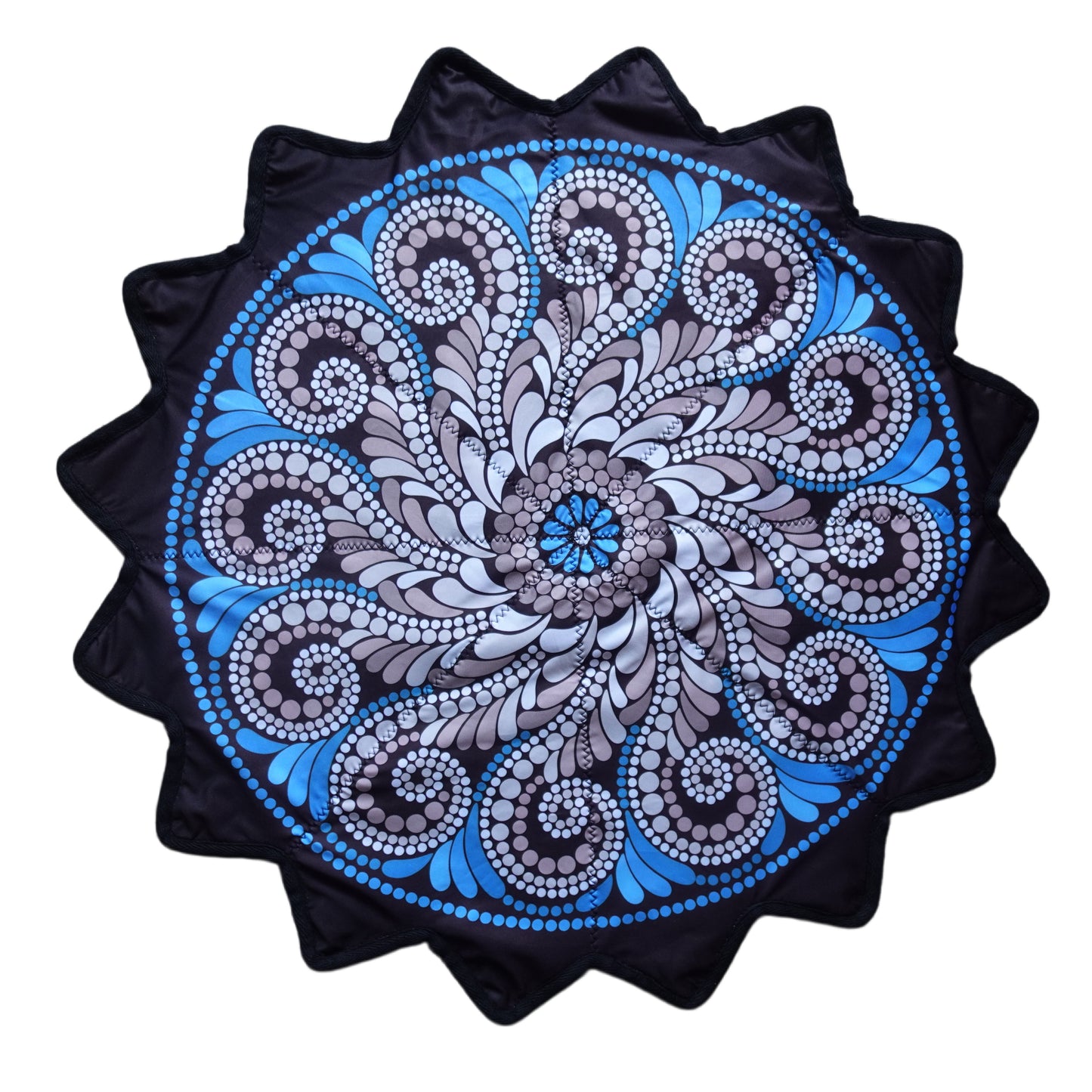 New Creative 16-Pointed Star — Double-Sided UV Print with Distinct Patterns (White)