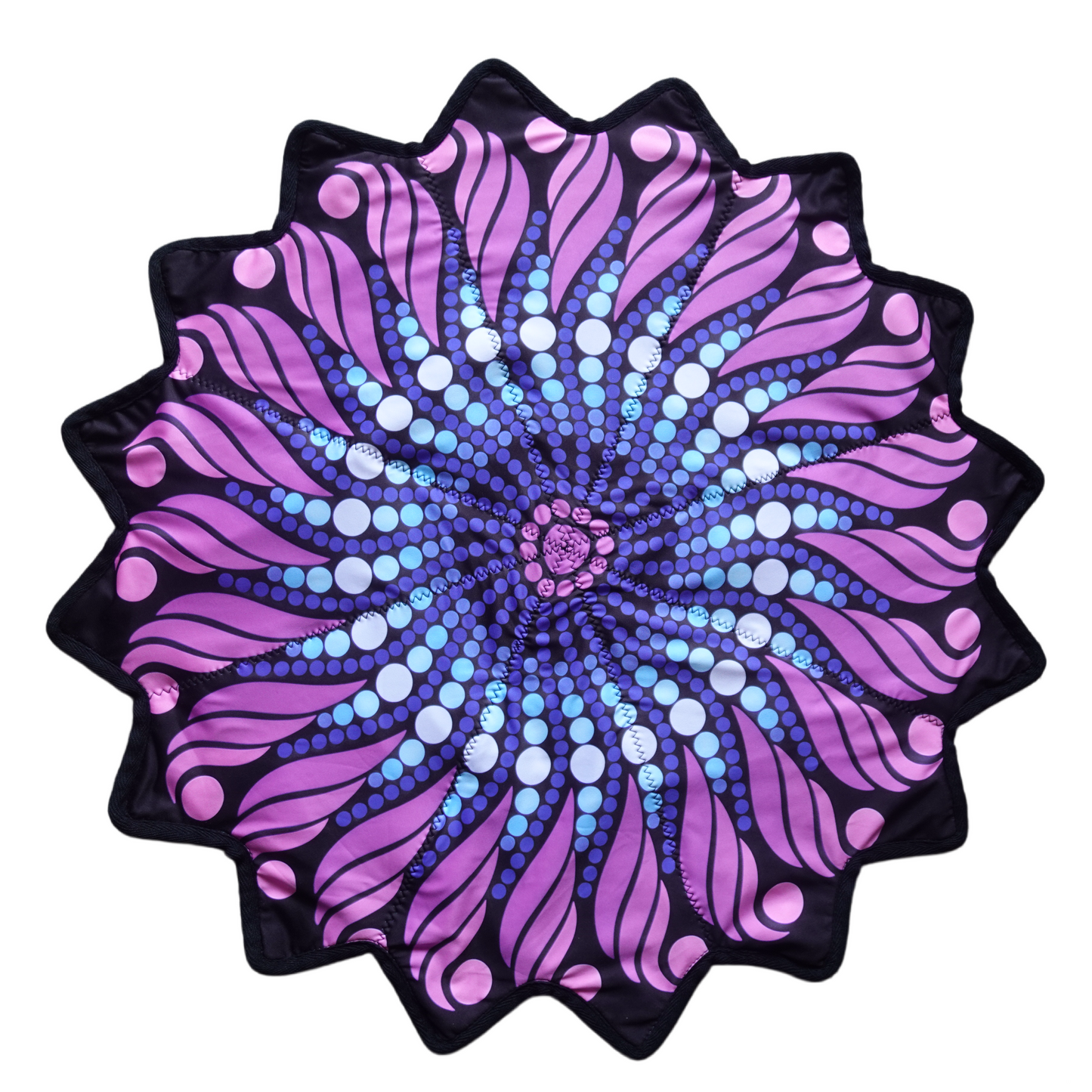 New Creative 16-Pointed Star — Double-Sided UV Print with Distinct Patterns (blue)