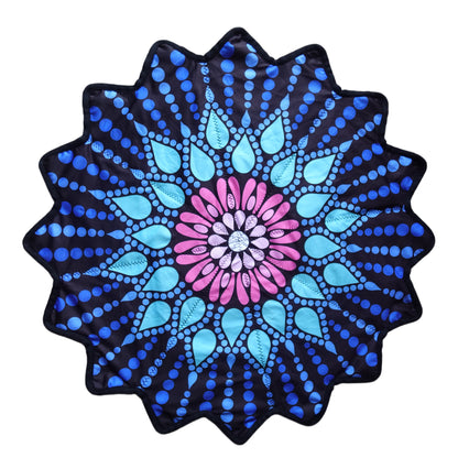 New Creative 16-Pointed Star — Double-Sided UV Print with Distinct Patterns (blue)