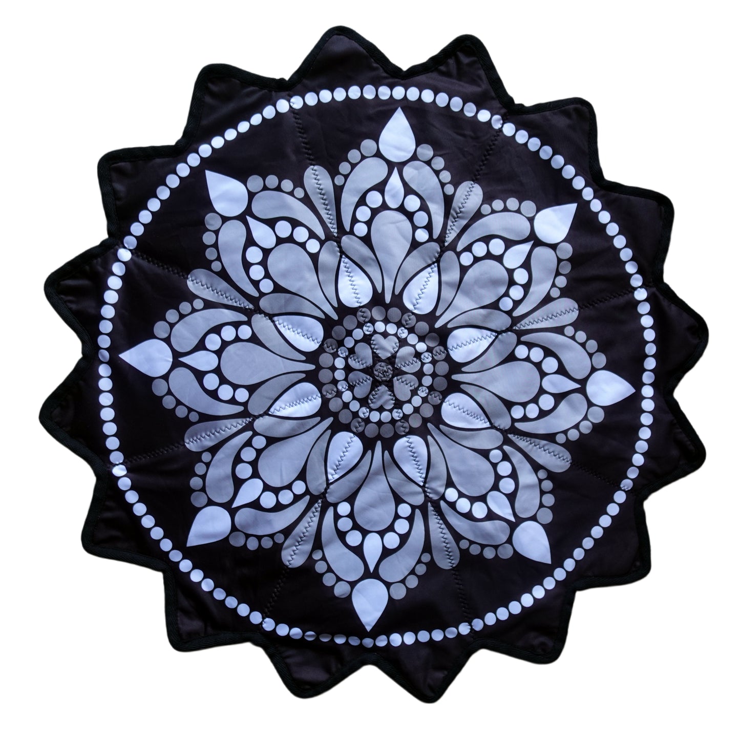 New Creative 16-Pointed Star — Double-Sided UV Print with Distinct Patterns (White)