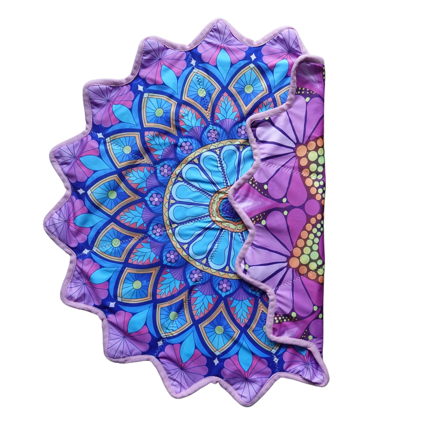 New Creative 16-Pointed Star — Double-Sided UV Print with Distinct Patterns (Pink)
