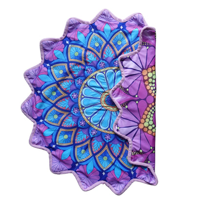 New Creative 16-Pointed Star — Double-Sided UV Print with Distinct Patterns (Pink)