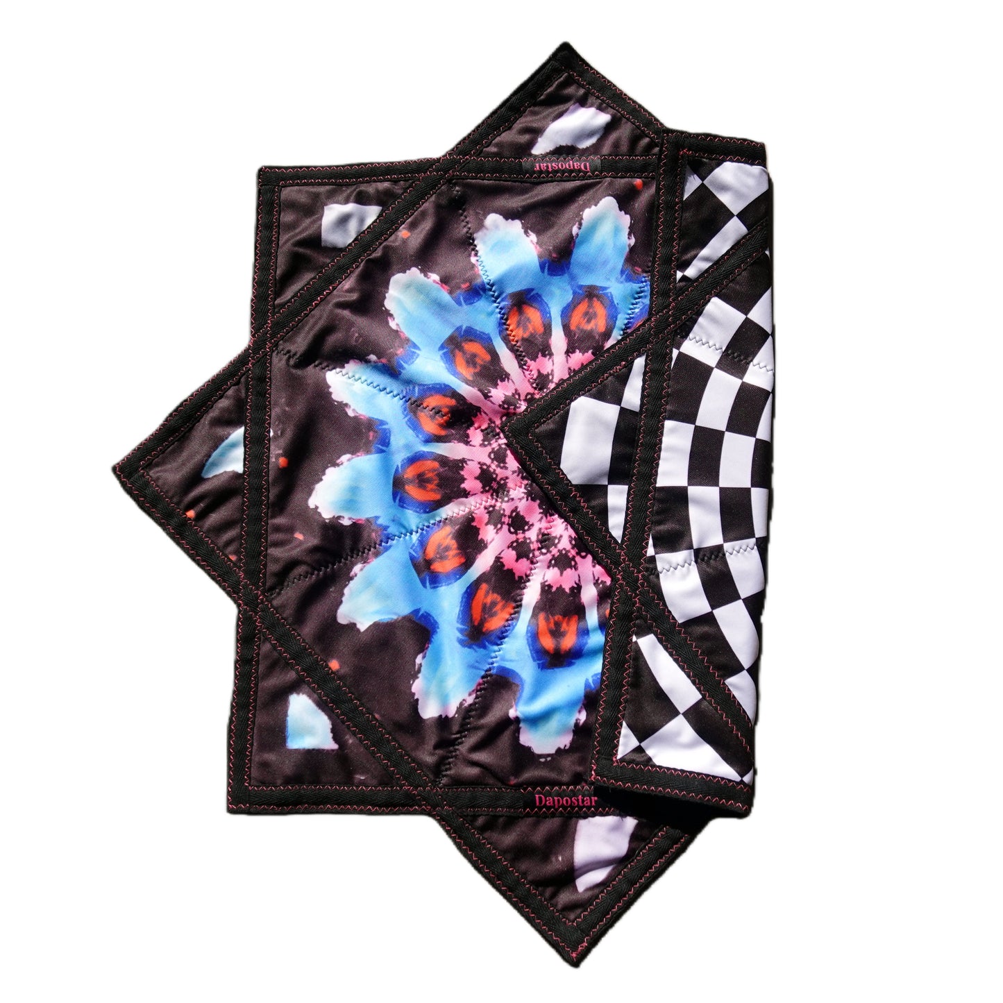 AB double-sided different printing patterns outdoor flying toy flowstar black
