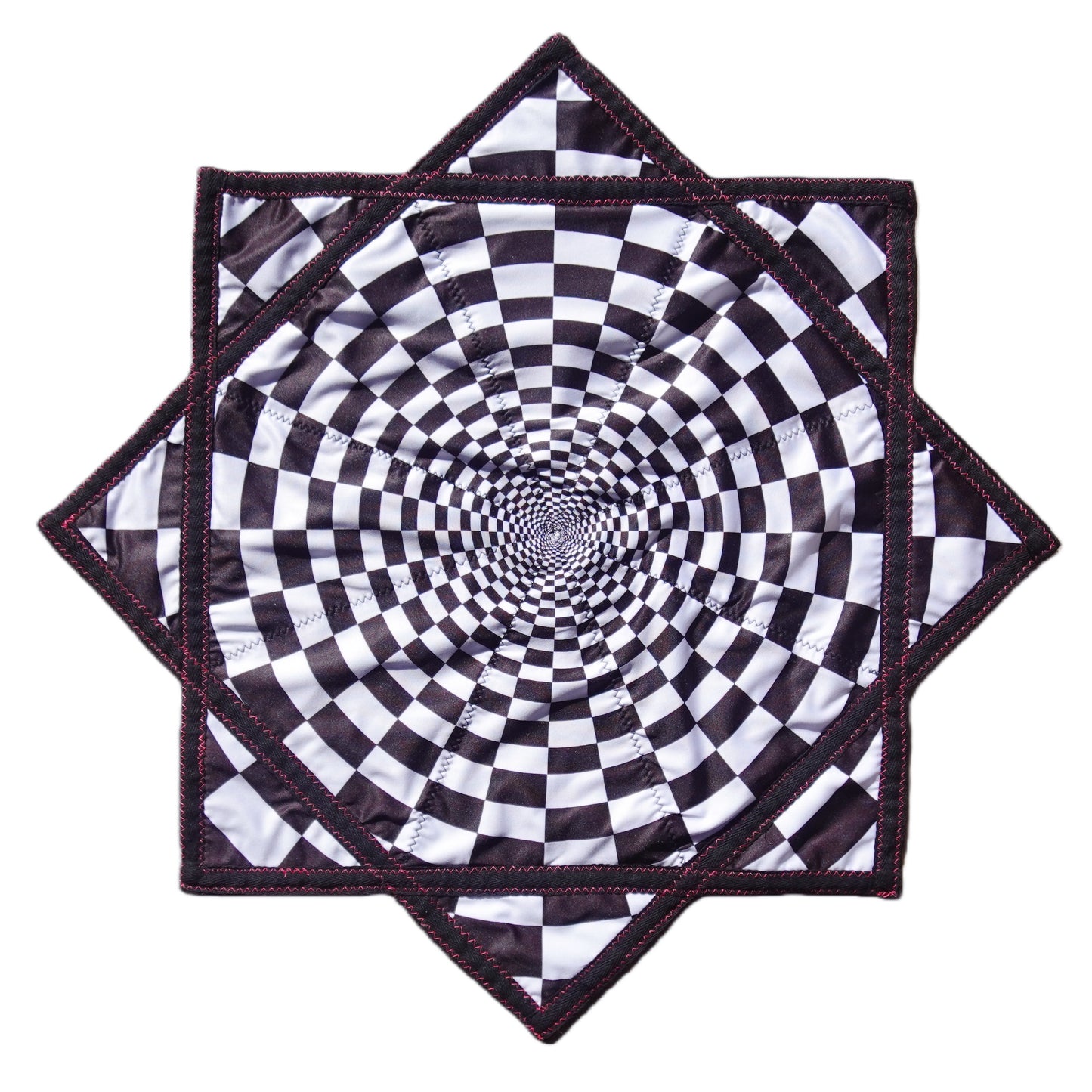 AB double-sided different printing patterns outdoor flying toy flowstar black