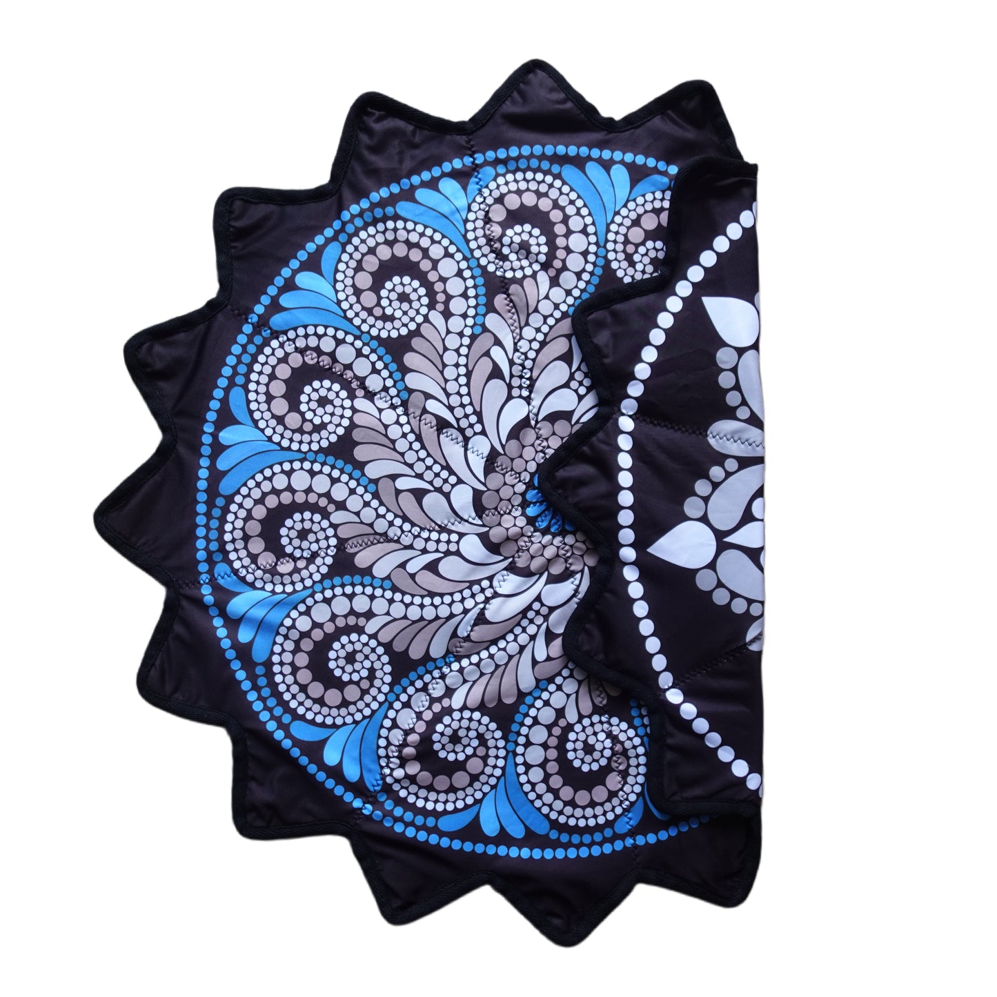 New Creative 16-Pointed Star — Double-Sided UV Print with Distinct Patterns (White)