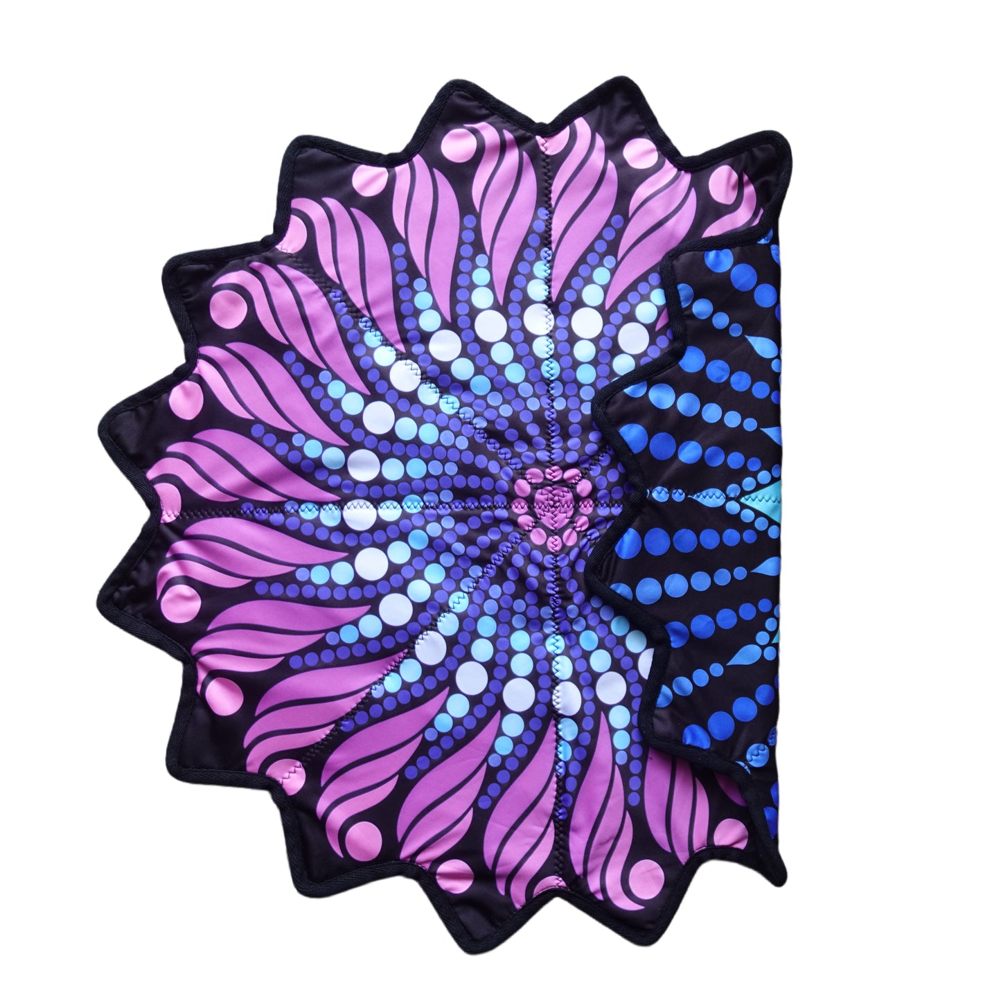 New Creative 16-Pointed Star — Double-Sided UV Print with Distinct Patterns (blue)