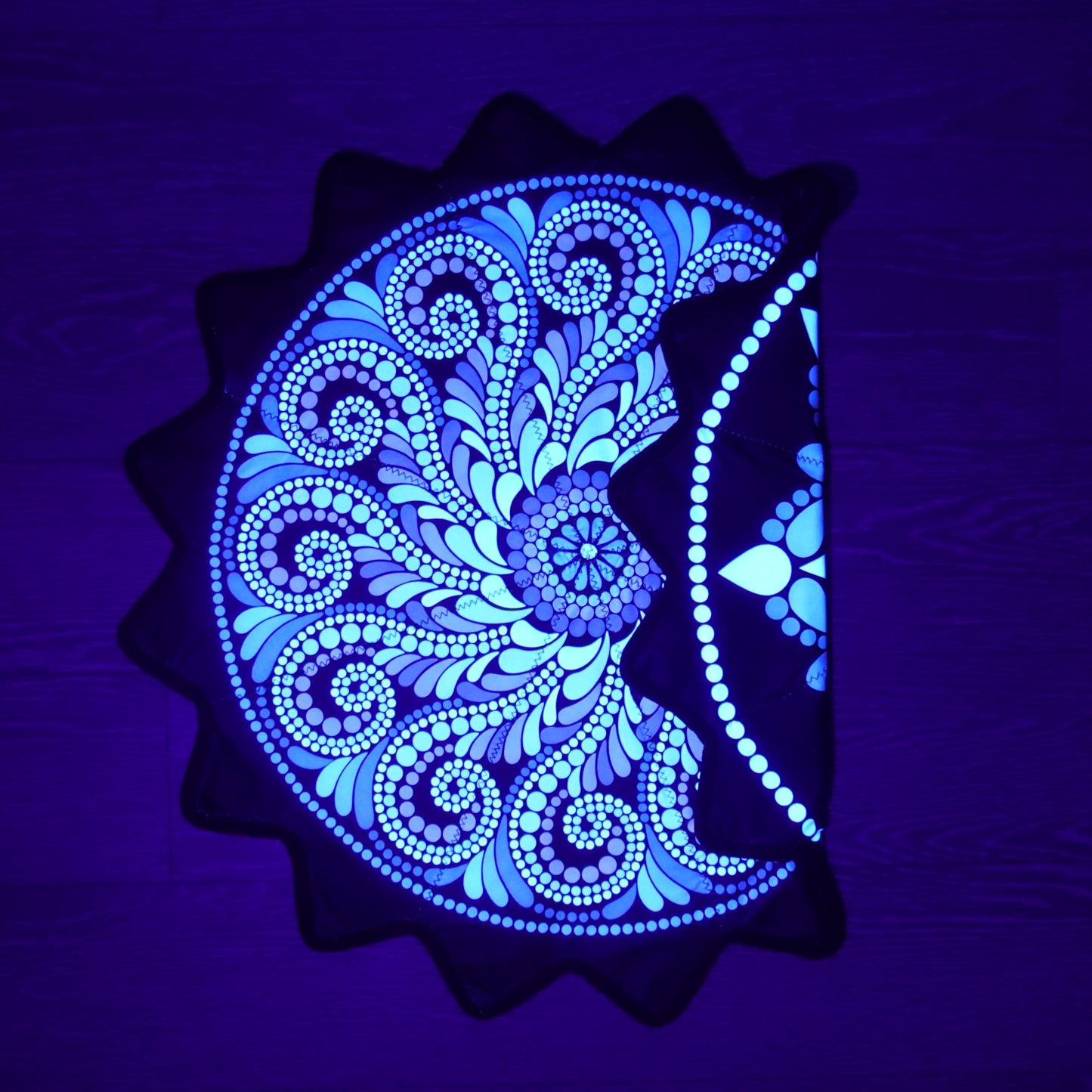 New Creative 16-Pointed Star — Double-Sided UV Print with Distinct Patterns (blue)