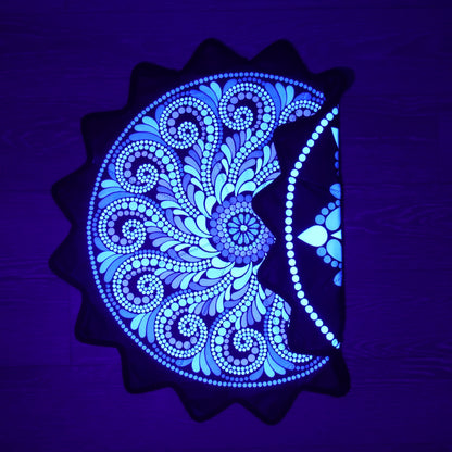 New Creative 16-Pointed Star — Double-Sided UV Print with Distinct Patterns (blue)