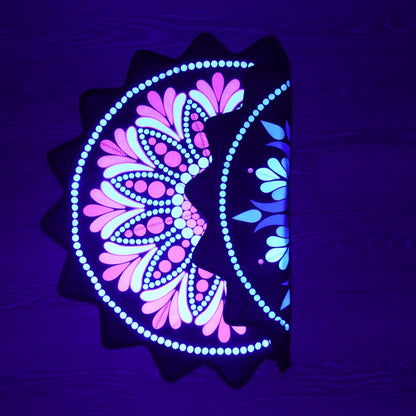 New Creative 16-Pointed Star — Double-Sided UV Print with Distinct Patterns (Purple)